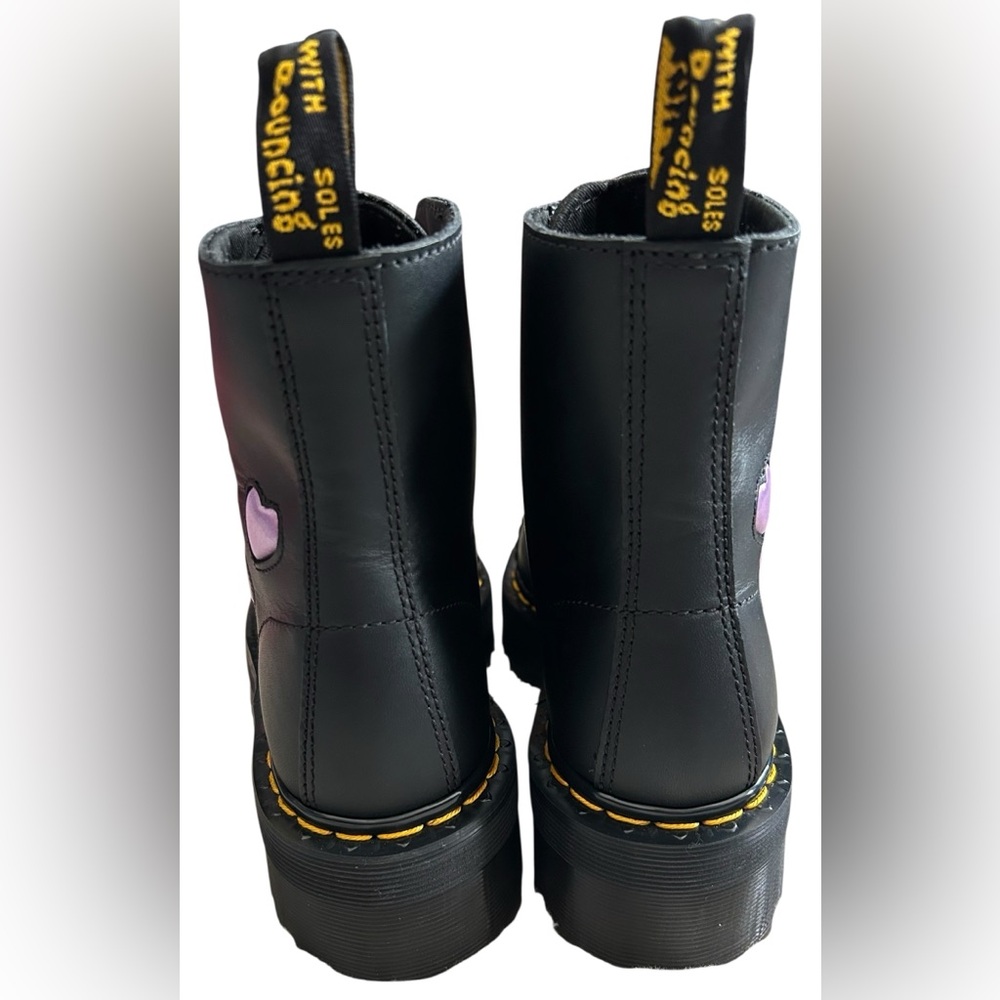 NWOB Dr. Martens Sinclair Leather Heart Platform Boots SZ 8 - Picture 4 of 5